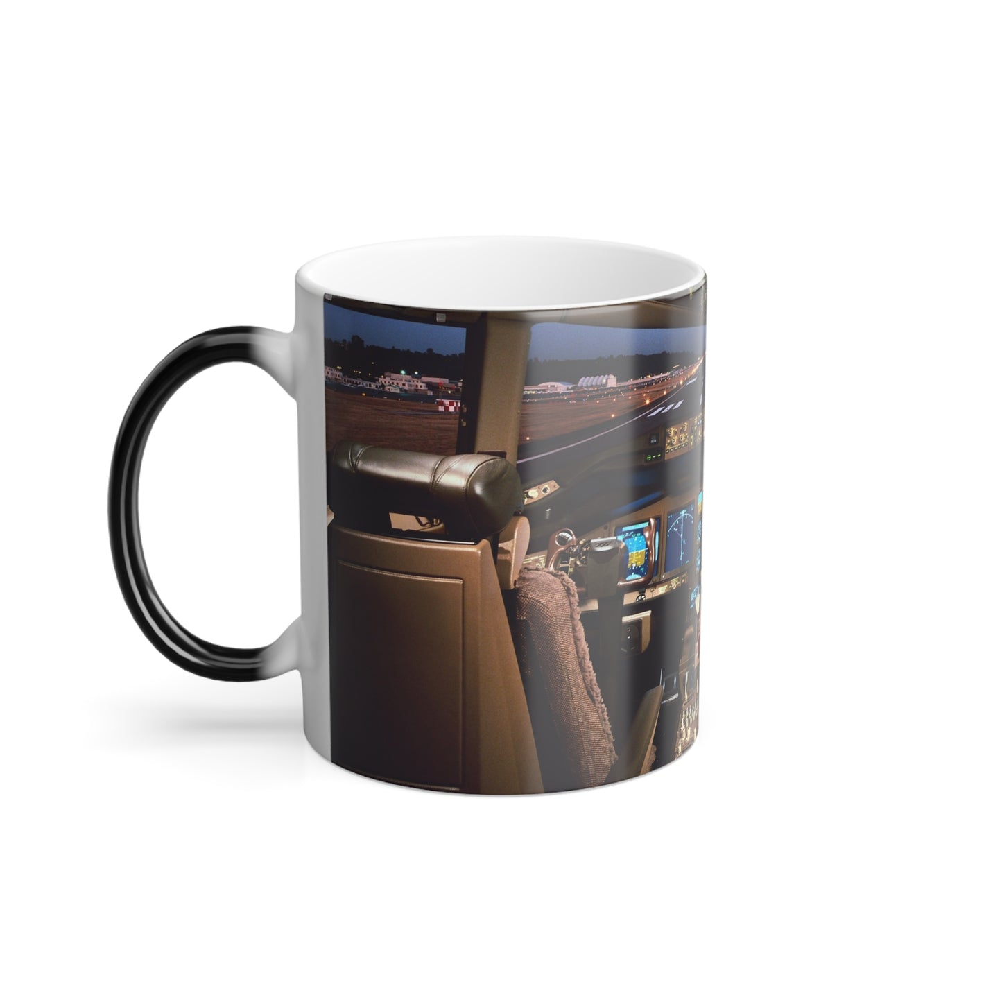 Airplane Cockpit Color Morphing Mug