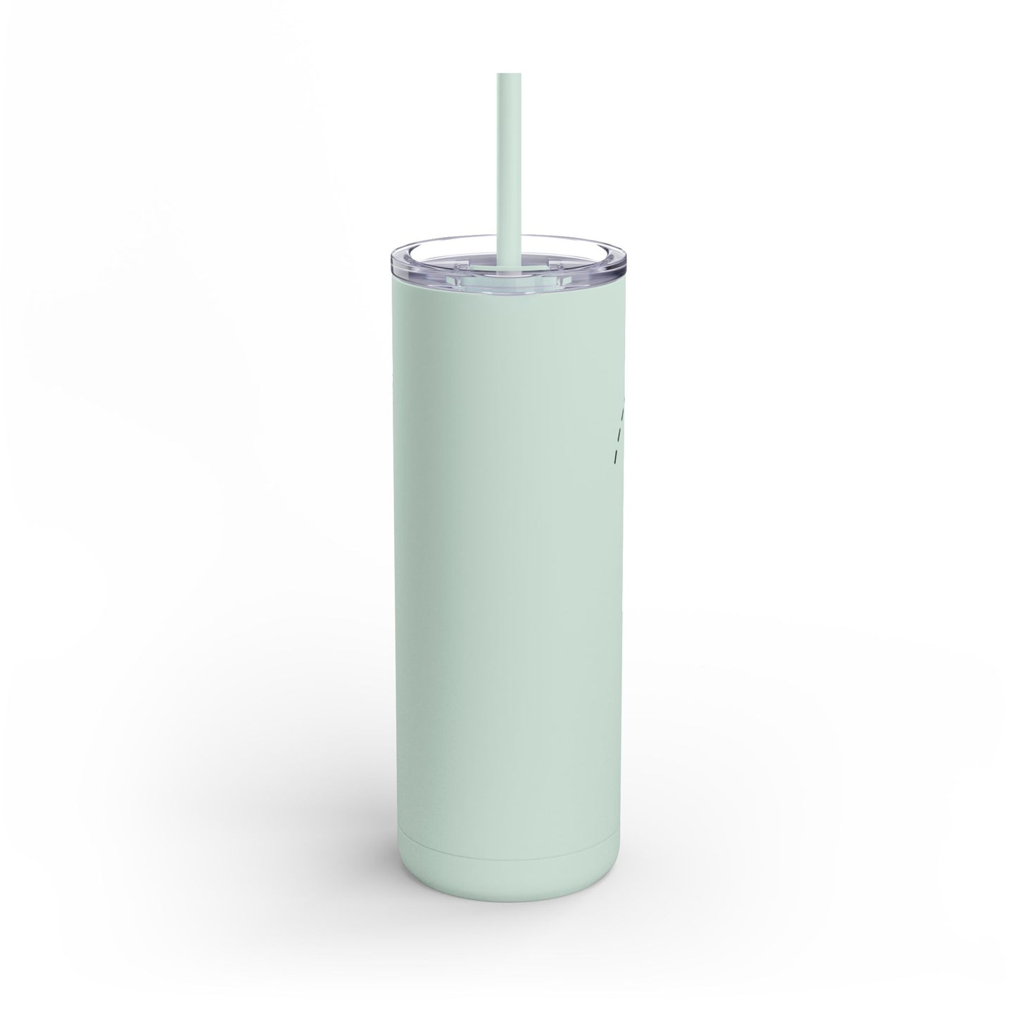 Powered by Jet Fuel- Green Matte Skinny Tumbler